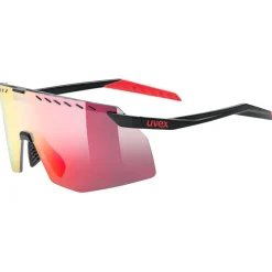 Uvex Laufbekleidung|Fahrradbekleidung-- Pace Stage Supravision Cat. 2 - Fahrradbrille Black Matt / Mirror Red