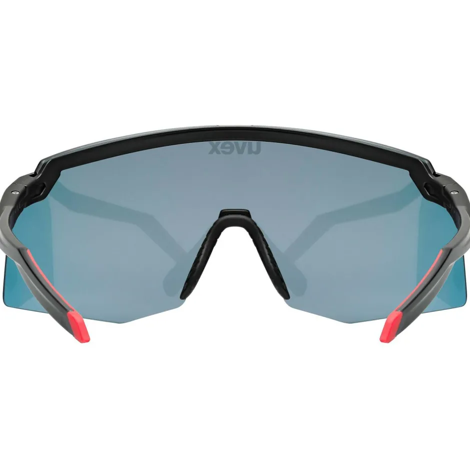 Uvex Laufbekleidung|Fahrradbekleidung-- Pace Stage Supravision Cat. 2 - Fahrradbrille Black Matt / Mirror Red