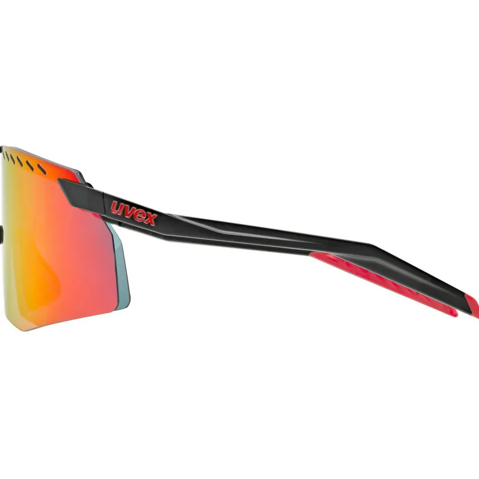 Uvex Laufbekleidung|Fahrradbekleidung-- Pace Stage Supravision Cat. 2 - Fahrradbrille Black Matt / Mirror Red