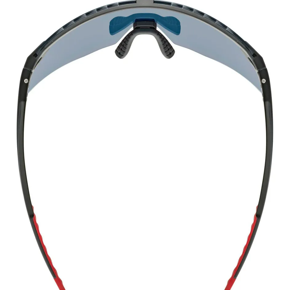 Uvex Laufbekleidung|Fahrradbekleidung-- Pace Stage Supravision Cat. 2 - Fahrradbrille Black Matt / Mirror Red