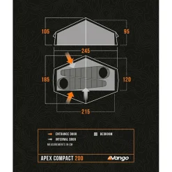 Vango - Apex Compact 200 - 2-Personen Zelt