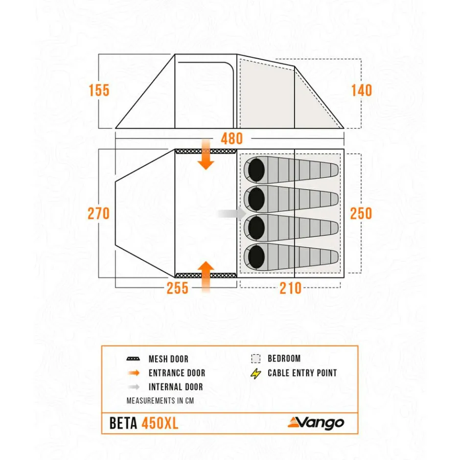 Vango - Beta 450XL - 4-Personen Zelt