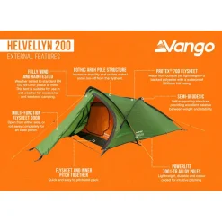 Vango - Helvellyn 200 - 2-Personen Zelt Pamir Green Online