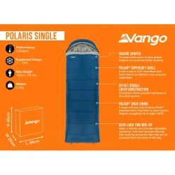 Vango Kunstfaserschlafsäcke-- Polaris Single - Kunstfaserschlafsack Neptune