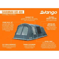 Vango - Savannah Air 400 Package - 4-Personen Zelt