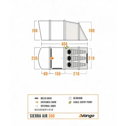 Vango Zelte|3-Personen Zelte-- Sierra Air 300 - 3-Personen Zelt Deep Blue