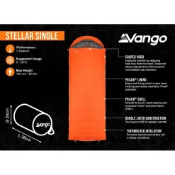 - Stellar Single - Kunstfaserschlafsack < Vango Clearance
