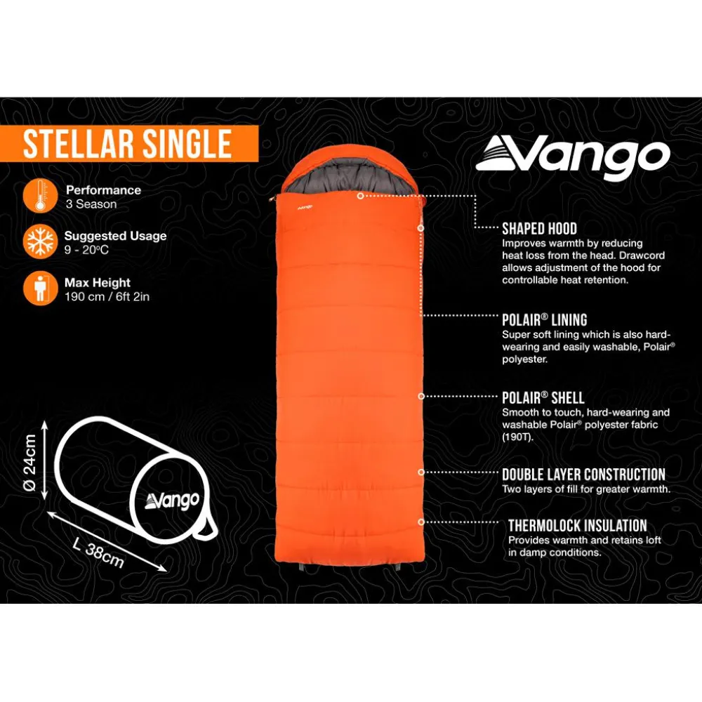 - Stellar Single - Kunstfaserschlafsack < Vango Clearance
