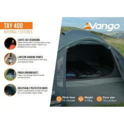 Vango - Tay 400 - 4-Personen Zelt