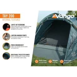 Vango - Tay 200 - 2-Personen Zelt Deep Blue Best