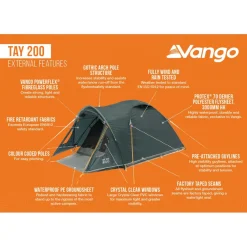 Vango - Tay 200 - 2-Personen Zelt Deep Blue Best