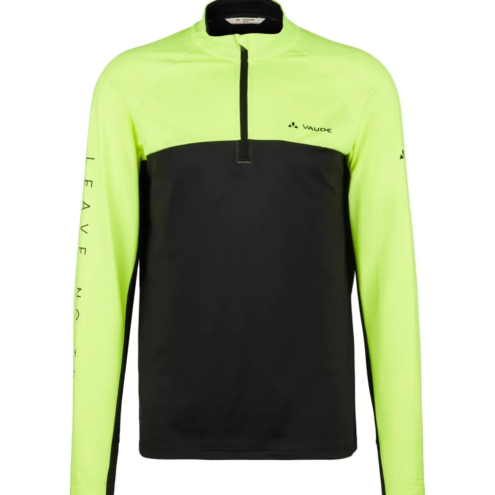 Vaude - Virt Qzip L/S Shirt II - Longsleeve Neon Yellow / Black Sale