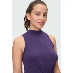 Venice Beach Yogabekleidung|Fitnessbekleidung-- Women's VB Aria Top - Funktionsshirt Eggplant
