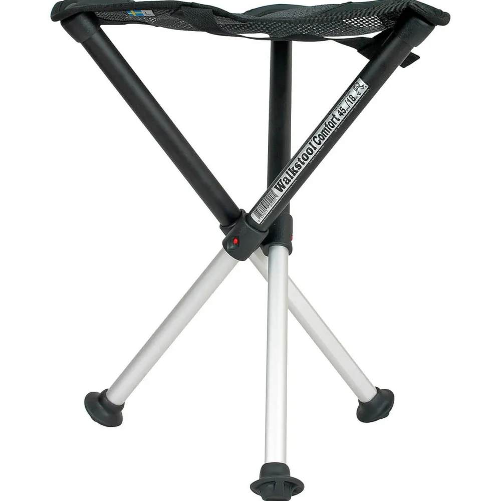 Walkstool - Dreibeinhocker Comfort - Campingstuhl Black New