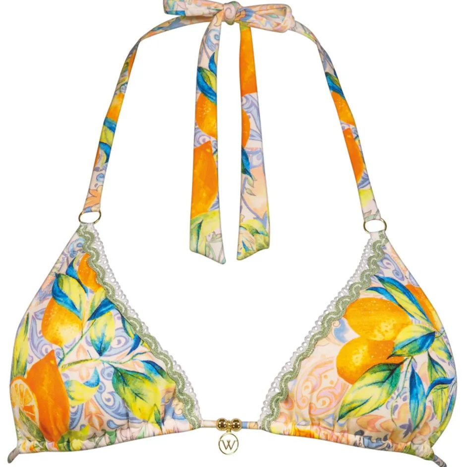 Watercult Bademode-- Women's Dolce Whimsy Bikini Triangle Top - Bikini-Top Orange / Pastels