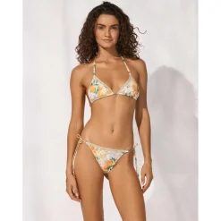 Watercult Bademode-- Women's Dolce Whimsy Bikini Triangle Top - Bikini-Top Orange / Pastels