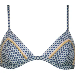 Watercult Bademode-- Women's Nautic Call Bikini Top 7449 - Bikini-Top Navy / Cream