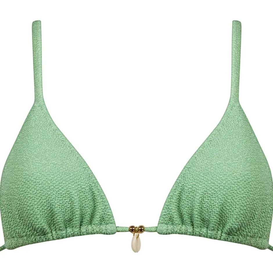Watercult Bademode-- Women's Swimsparkle Triangle Bikini Top - Bikini-Top Sage Shimmer
