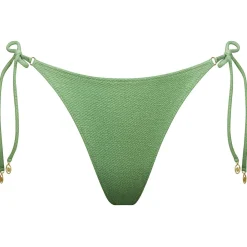 Watercult Bademode-- Women's Swimsparkle Side-Tied Bikini Bottoms - Bikini-Bottom Sage Shimmer