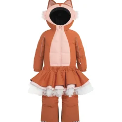 WeeDo - Kid's Squirdo Schneeanzug inkl. Skirt - Overall Leather Brown / Old Rose Discount