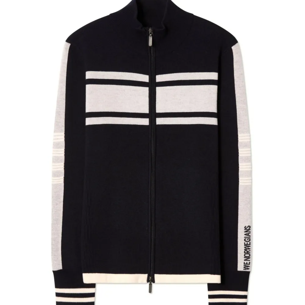 We Norwegians - Rocky FullZip - Merinojacke Navy Blue Hot