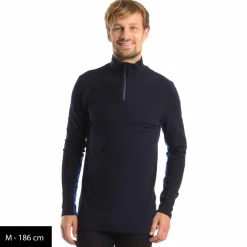 We Norwegians - Tryvann Colblock Zipup - Merinolongsleeve