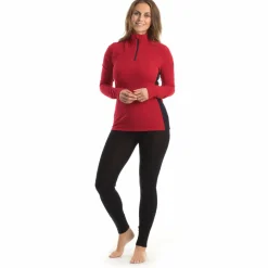 We Norwegians Skibekleidung|Merinounterwäsche-- Women's Tryvann Colblock Zipup - Merinounterwäsche