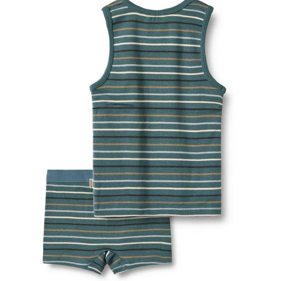 WHEAT Unterwäsche|Alltagsbekleidung-- Boy's Lui - Alltagsunterwäsche Blue Multi Stripe
