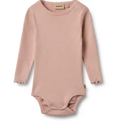 WHEAT Unterwäsche|Alltagsbekleidung-- Kid's Rib Body L/S Regitze - Alltagsunterwäsche Rose Powder