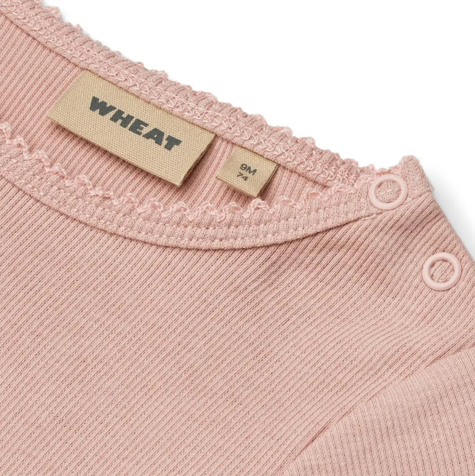 WHEAT Unterwäsche|Alltagsbekleidung-- Kid's Rib Body L/S Regitze - Alltagsunterwäsche Rose Powder
