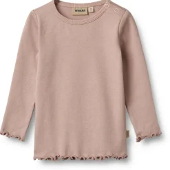 - Kid's Rib T-Shirt L/S Ida - Longsleeve < WHEAT New