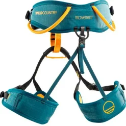 Wild Country Klettergurte|Hüftgurte-- Kid's Movement - Klettergurt Petrol / Nectar