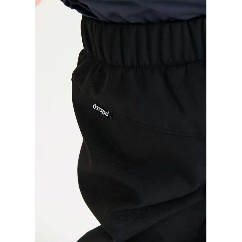ZIG ZAG - Kid's Ludo Softshell Pants W-Pro 8000 - Softshellhose Black Online