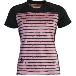 Zimtstern - Women's Techzonez Shirt S/S - Radtrikot Blush / Pirate Black New