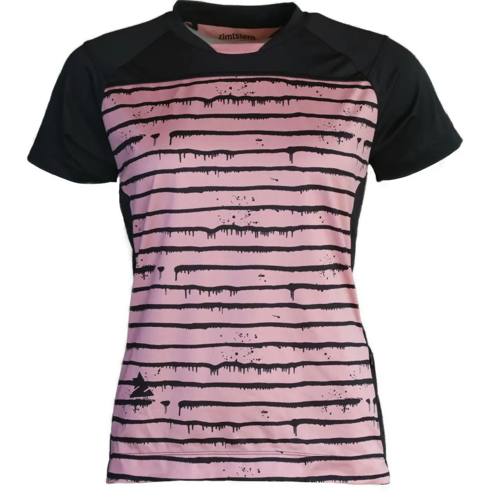 Zimtstern - Women's Techzonez Shirt S/S - Radtrikot Blush / Pirate Black New
